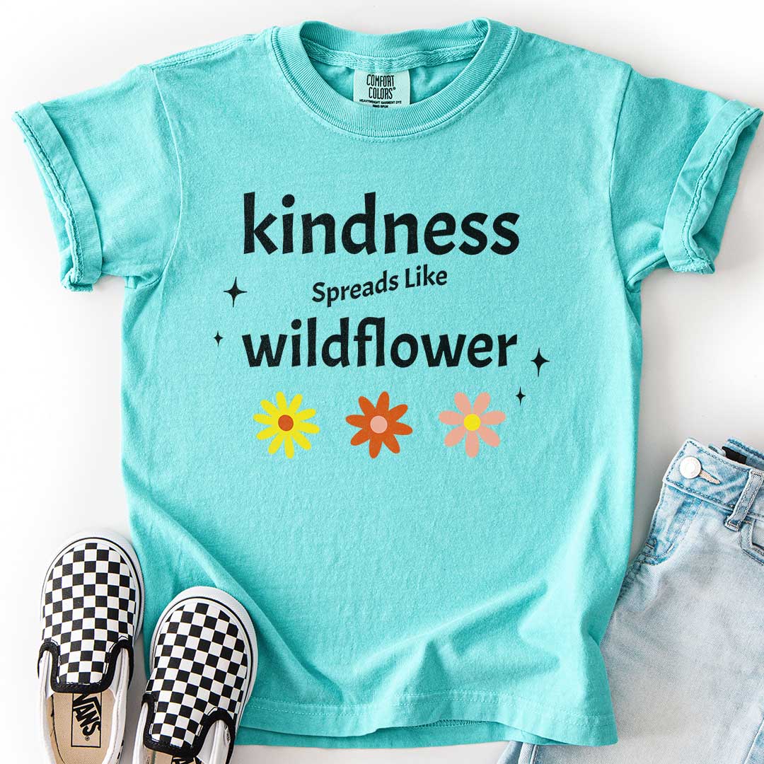 Kindness Spreads Like Wildflower Youth Tee