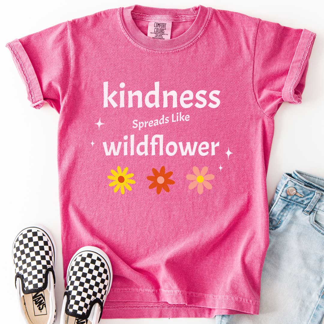 Kindness Spreads Like Wildflower Youth Tee