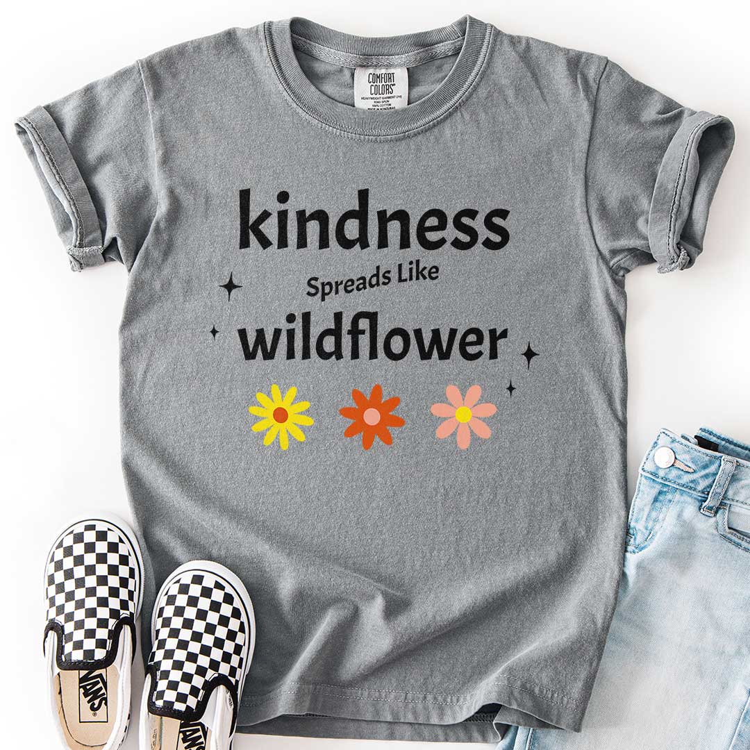 Kindness Spreads Like Wildflower Youth Tee