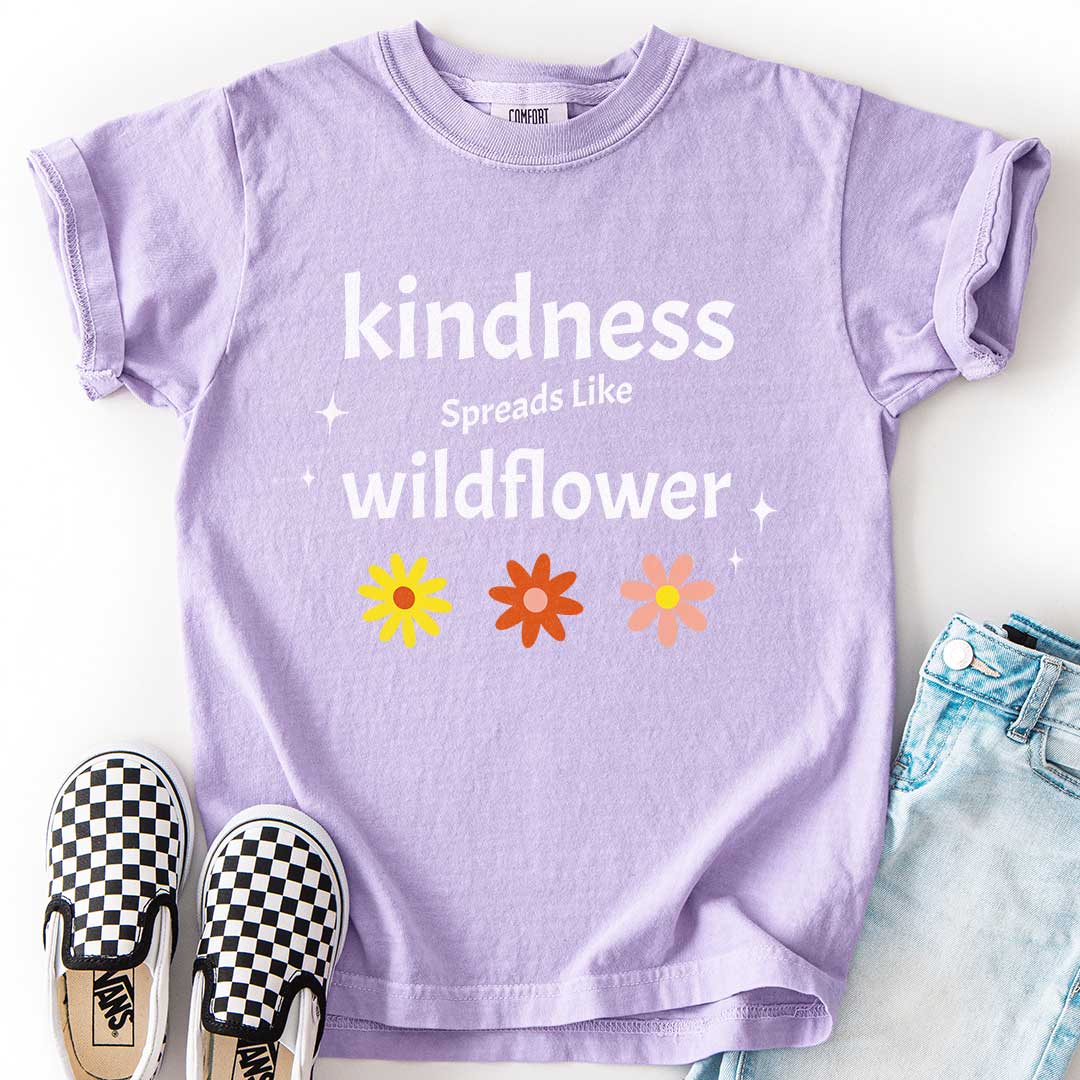 Kindness Spreads Like Wildflower Youth Tee