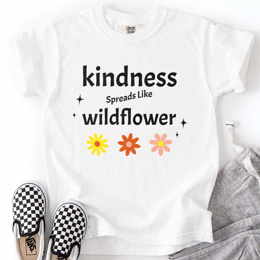 Kindness Spreads Like Wildflower Youth Tee