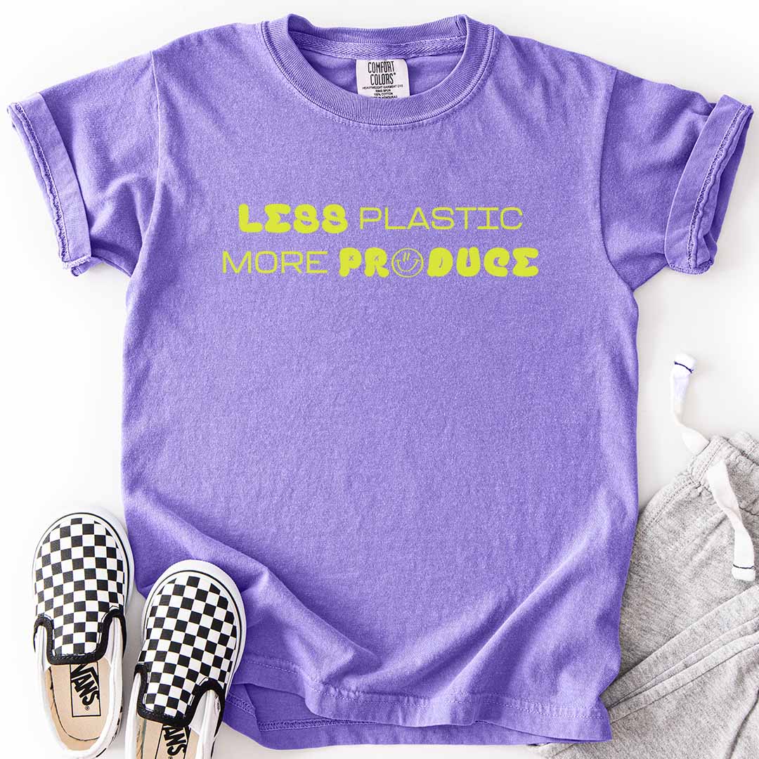 Less Plastic More Produce Kids T-Shirt