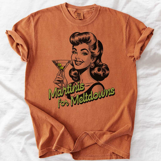Martinis for Meltdowns T-Shirt