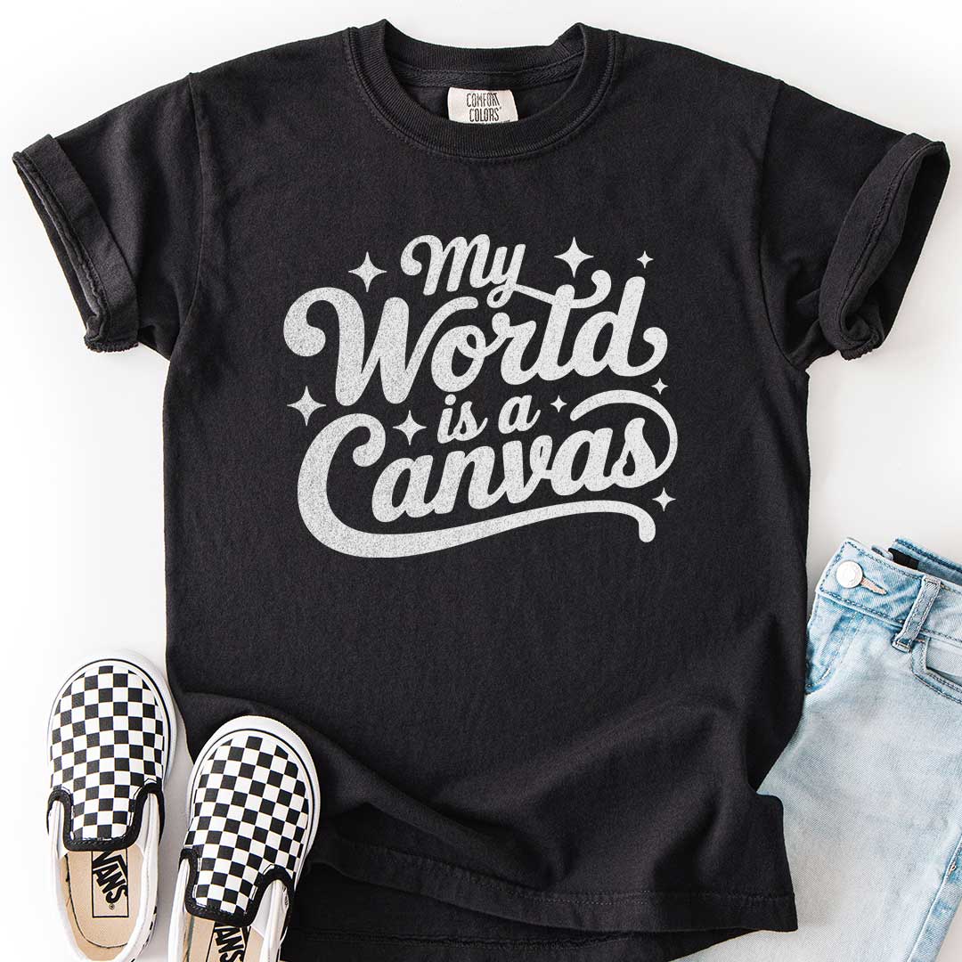 My World Is a Canvas – Creative Youth T-Shirt