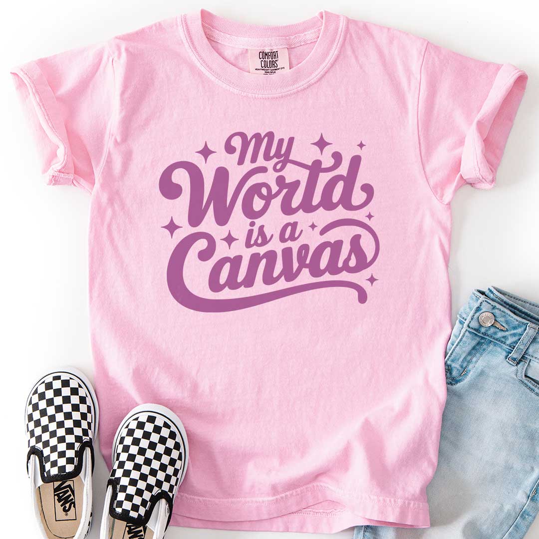 My World Is a Canvas – Creative Youth T-Shirt