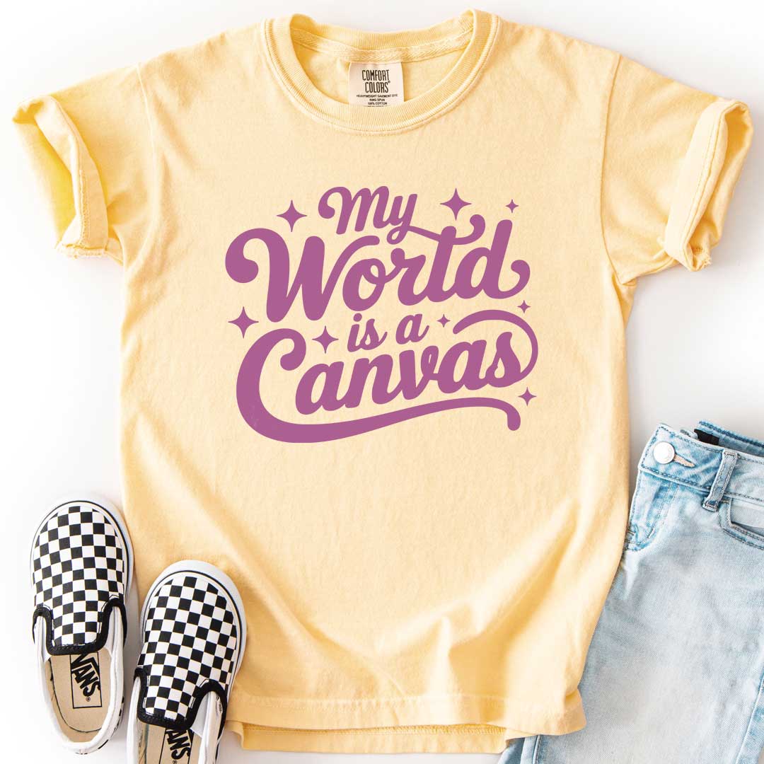My World Is a Canvas – Creative Youth T-Shirt