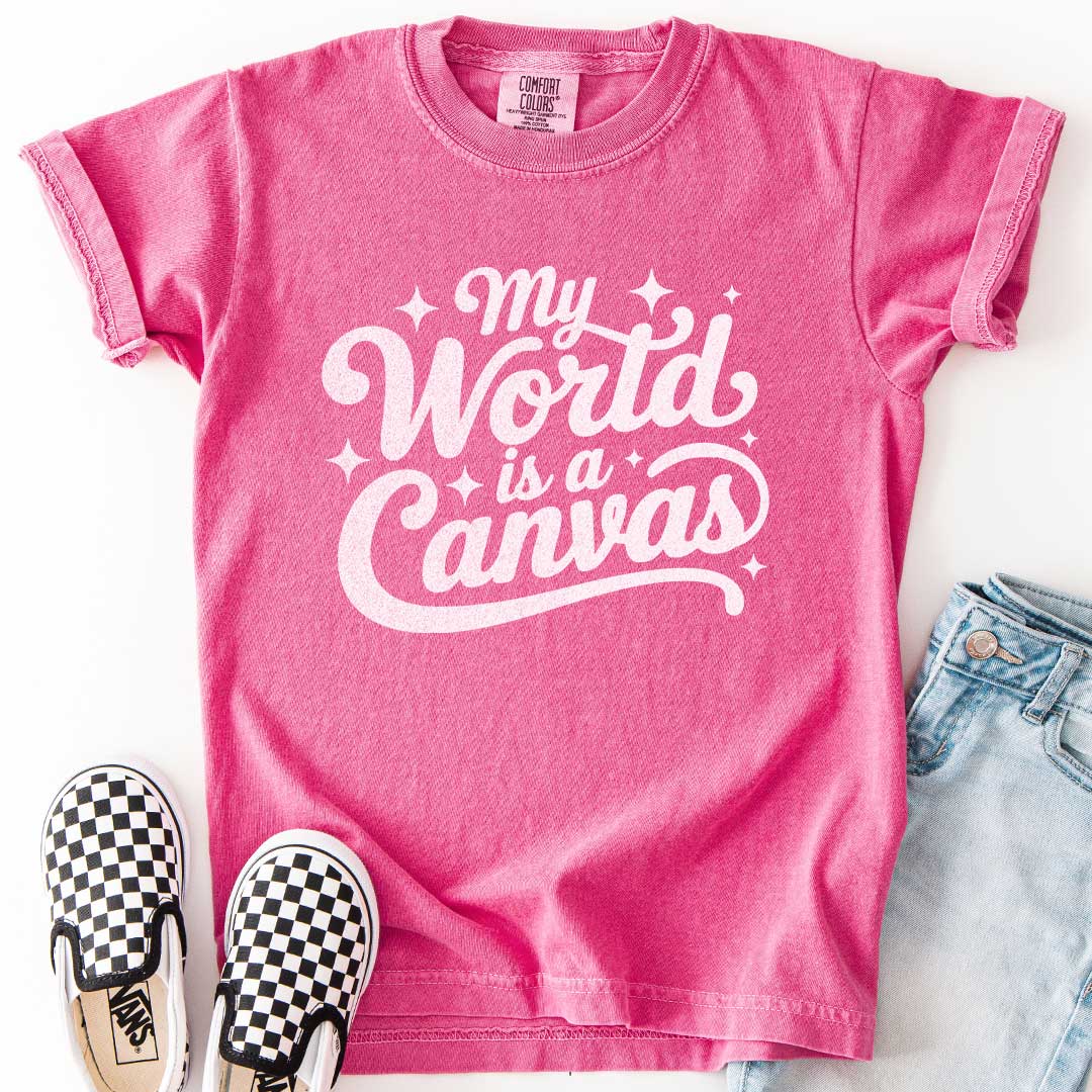 My World Is a Canvas – Creative Youth T-Shirt