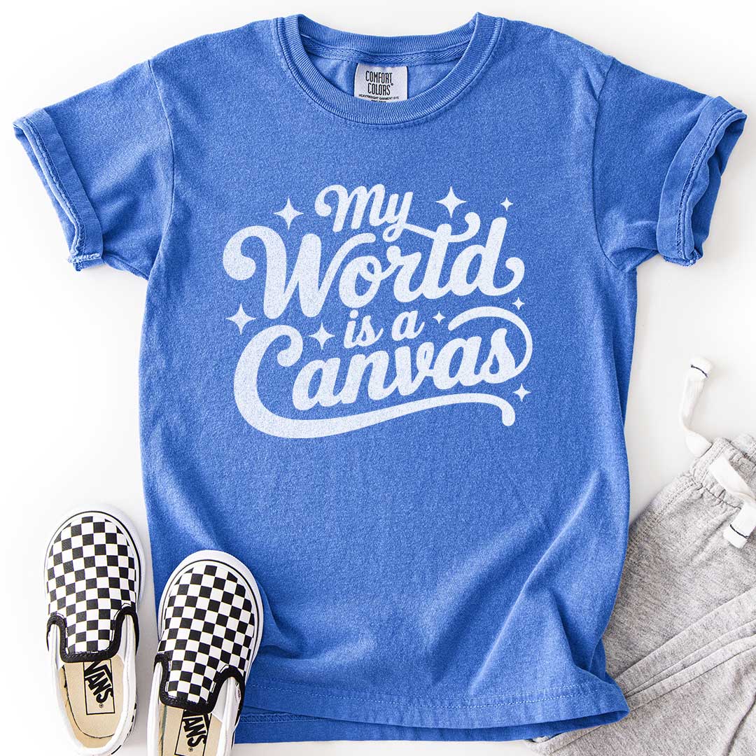 My World Is a Canvas – Creative Youth T-Shirt