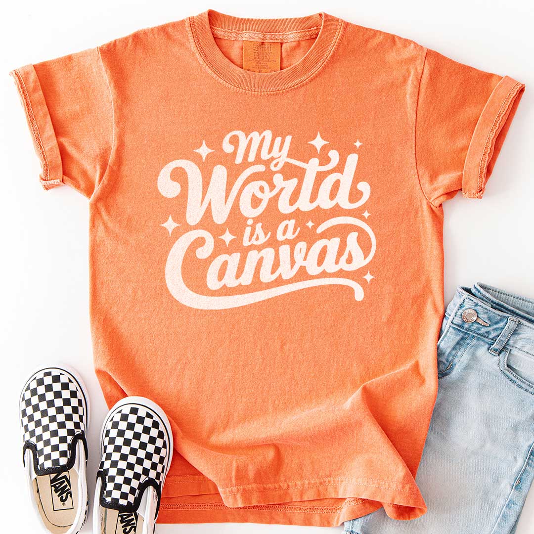 My World Is a Canvas – Creative Youth T-Shirt