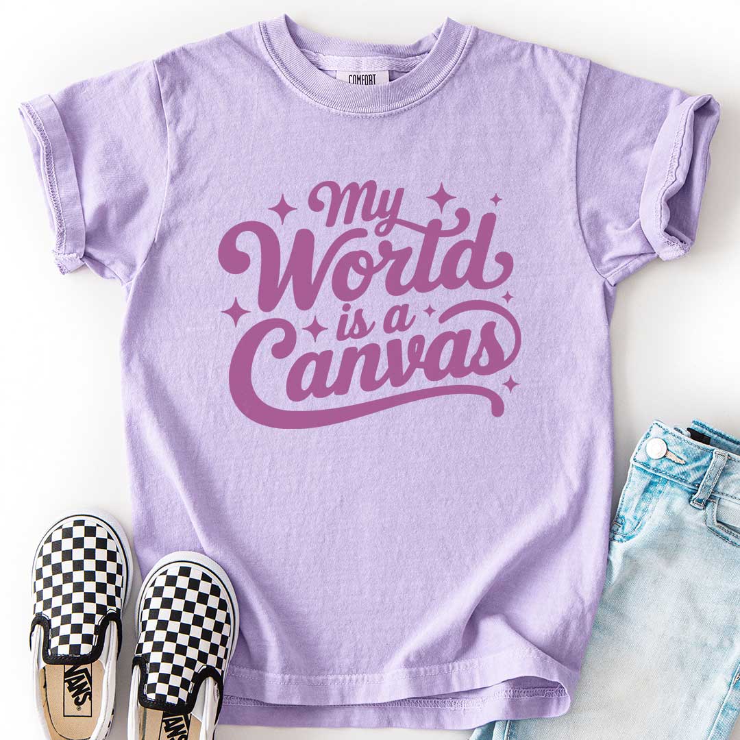 My World Is a Canvas – Creative Youth T-Shirt