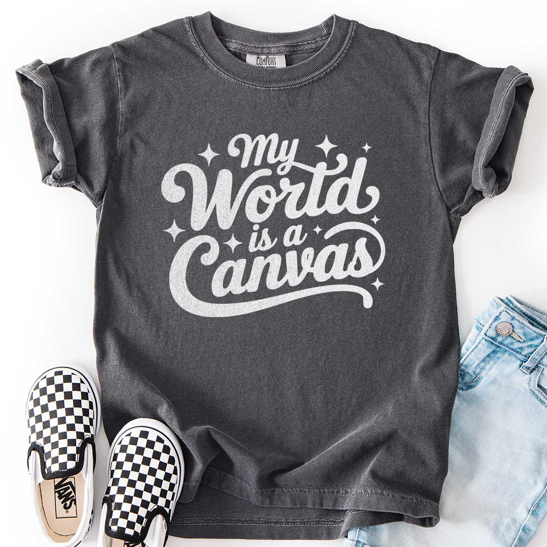 My World Is a Canvas – Creative Youth T-Shirt