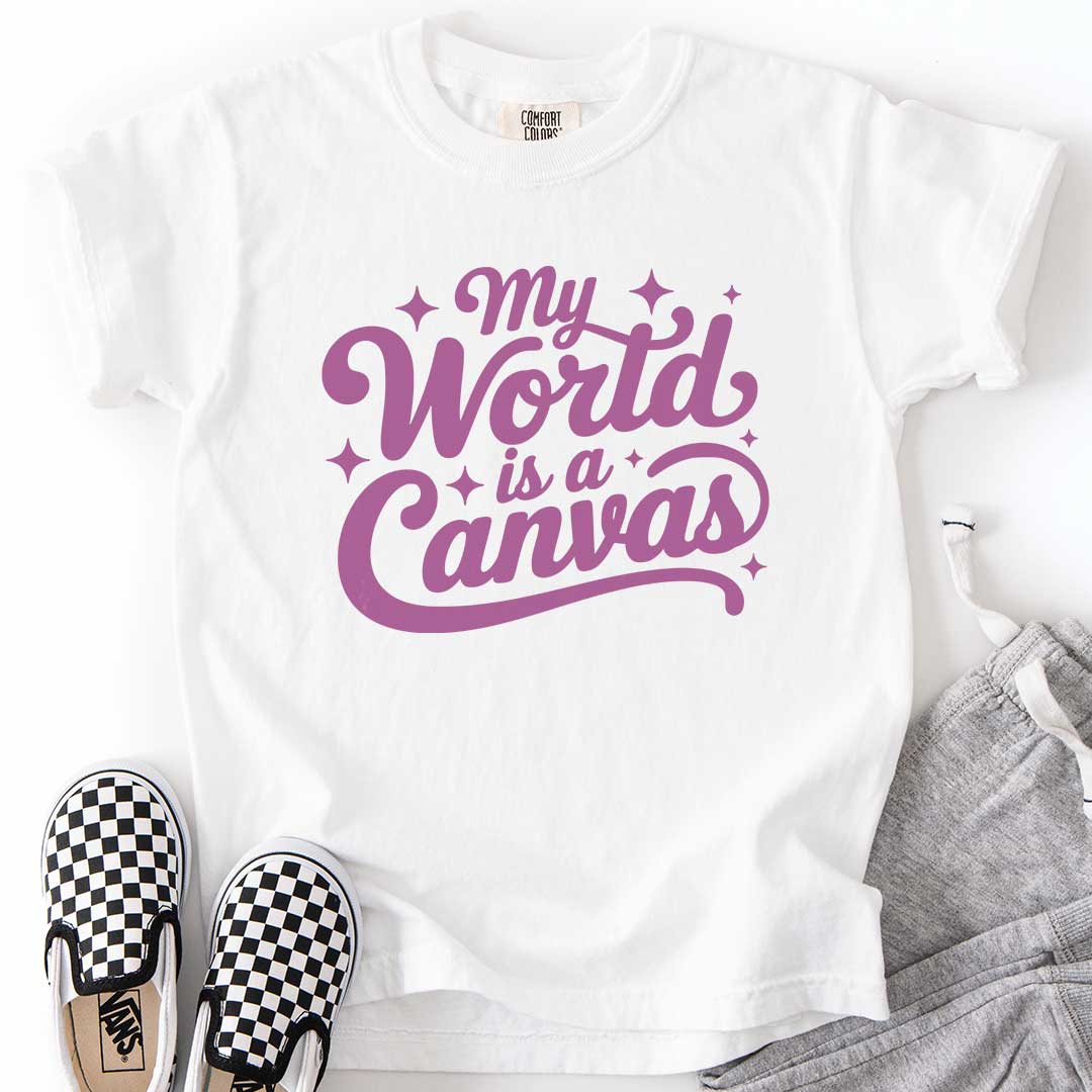 My World Is a Canvas – Creative Youth T-Shirt