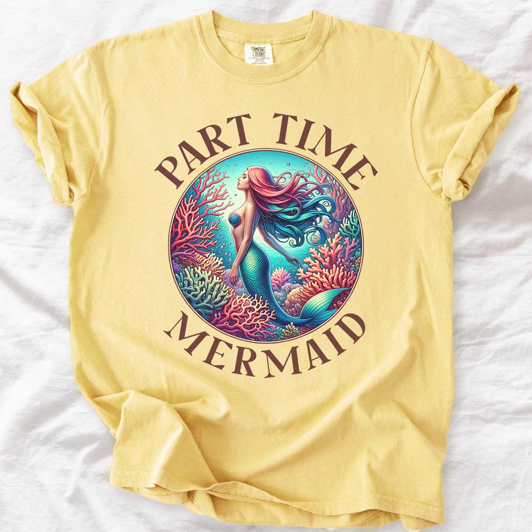 Part-Time Mermaid Vintage Mom T-Shirt