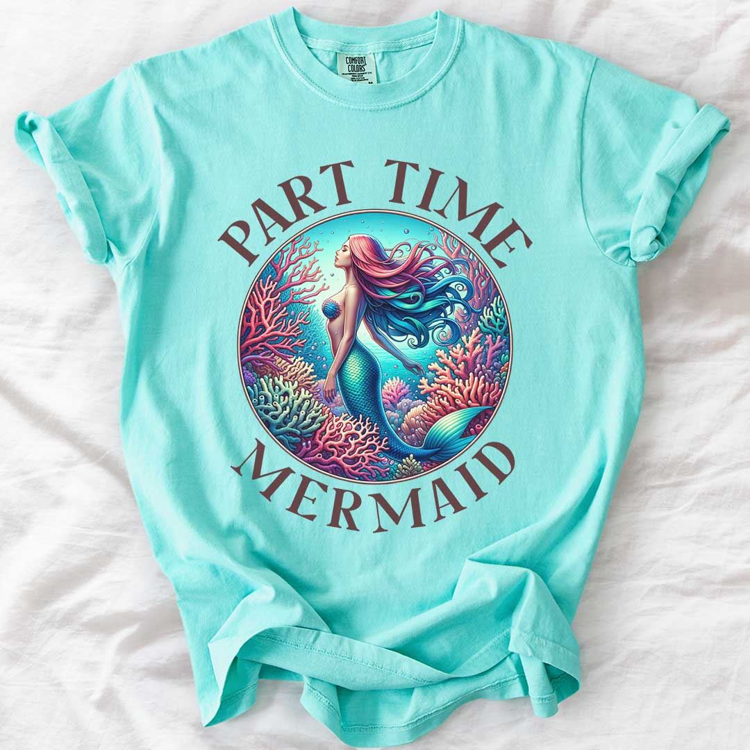 Part Time Mermaid Vintage Family Matching