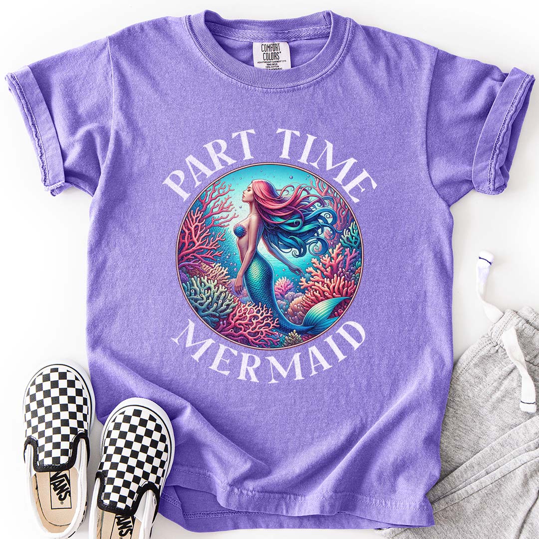 Part-Time Mermaid Vintage Youth T-Shirt