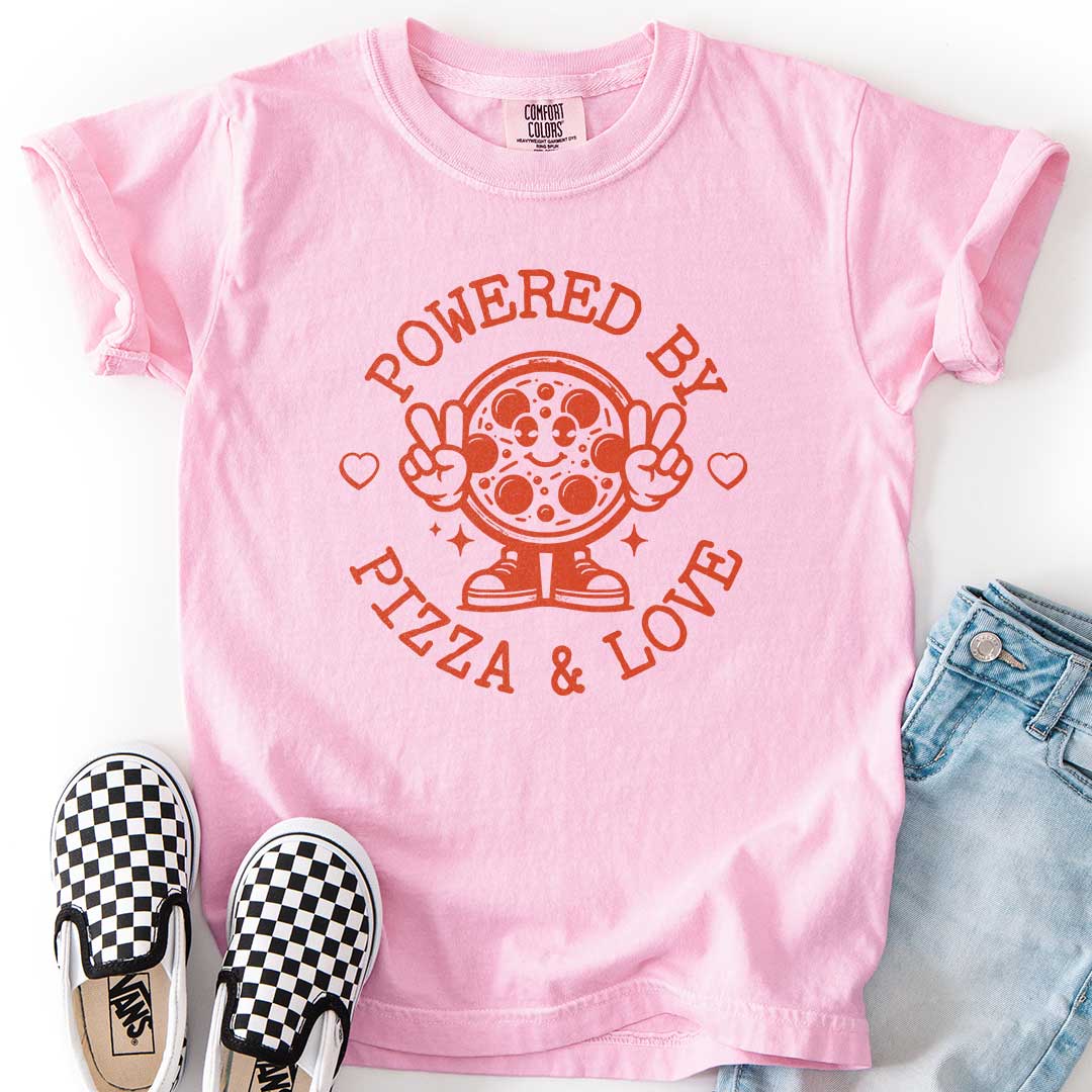 Powered by Pizza & Love Youth Tee