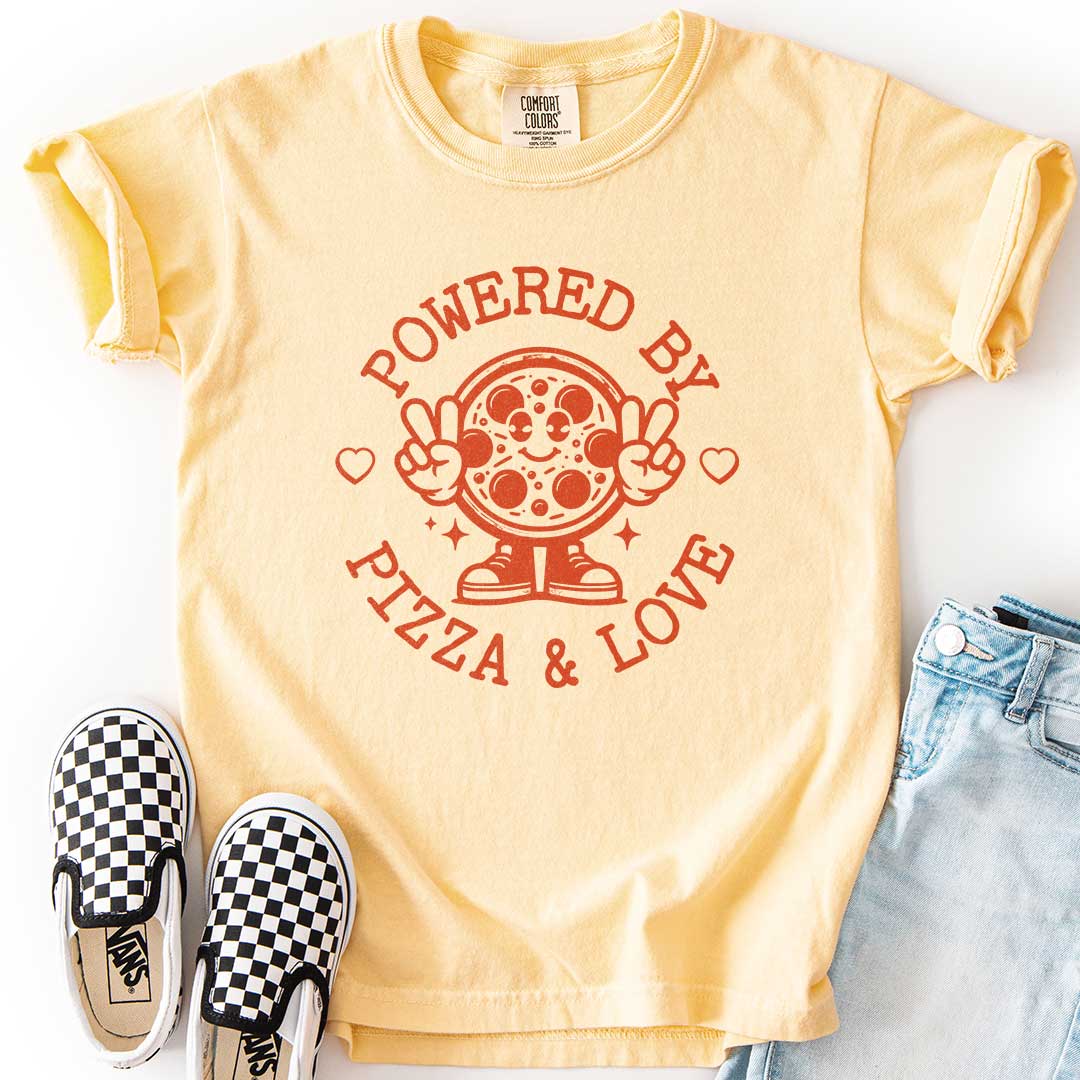 Powered by Pizza & Love Youth Tee