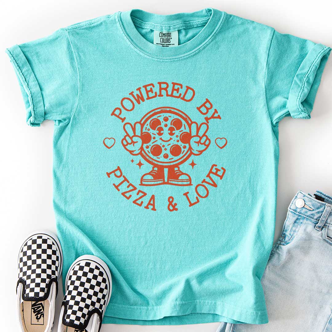 Powered by Pizza & Love Youth Tee