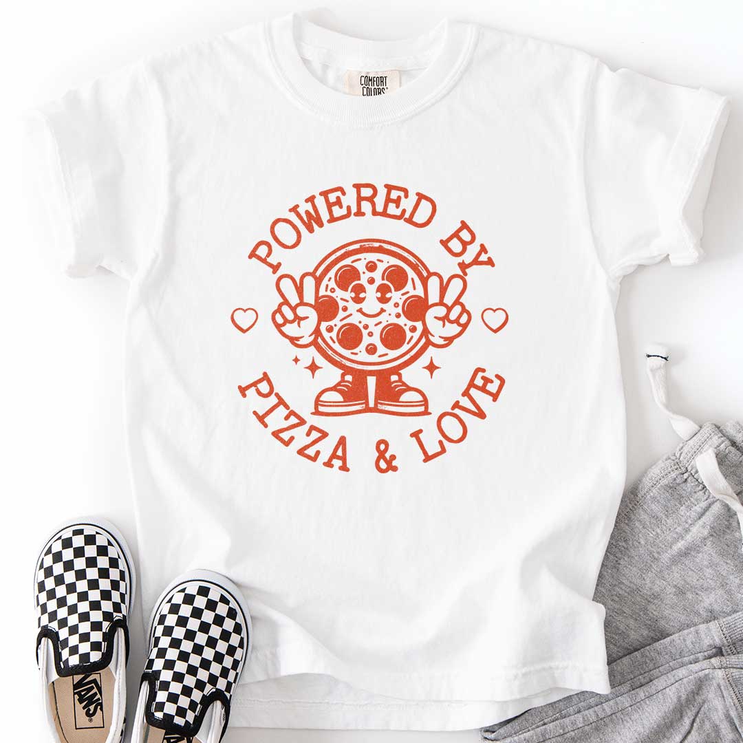 Powered by Pizza & Love Youth Tee
