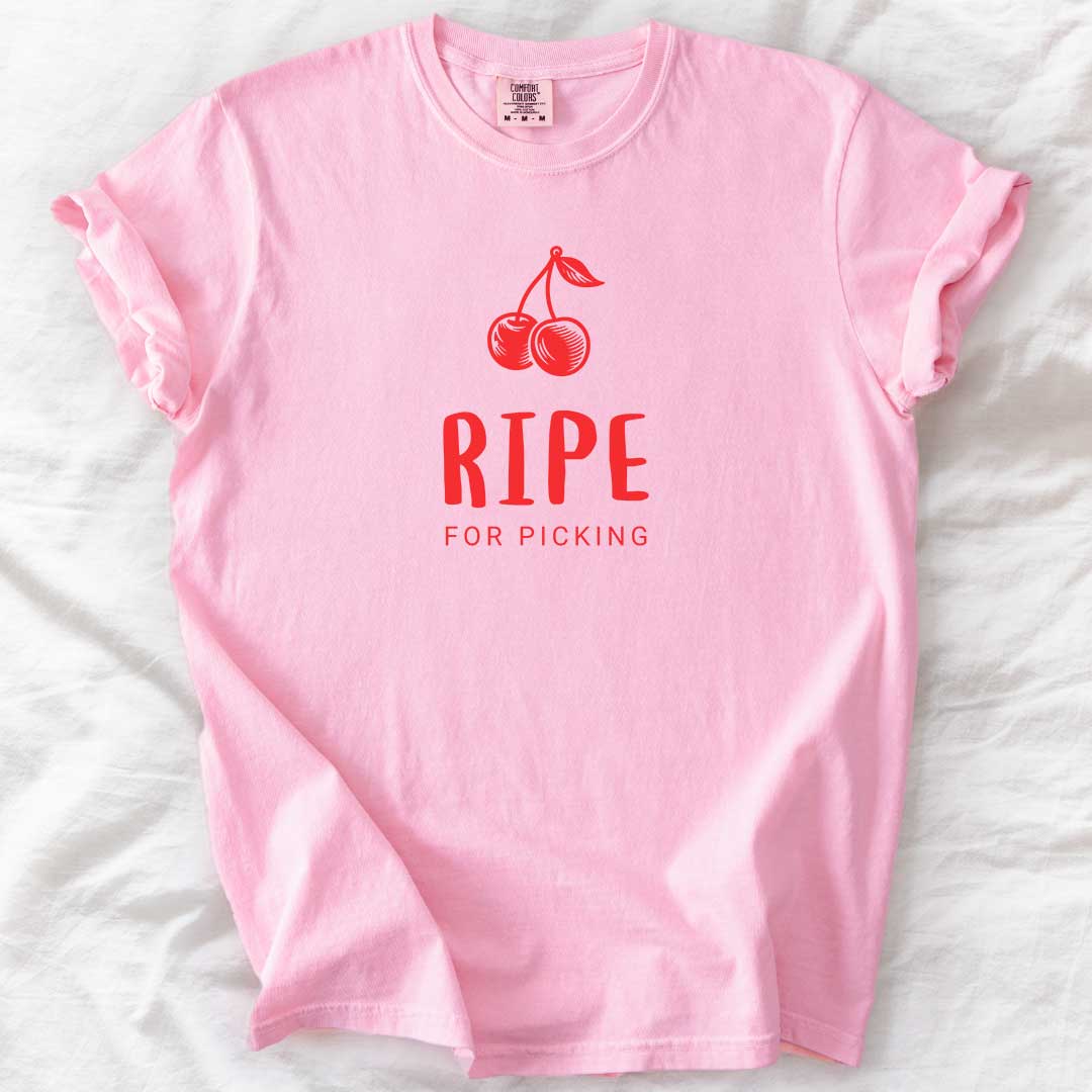 Ripe for Picking – Playful Vintage Cherry Graphic Tee