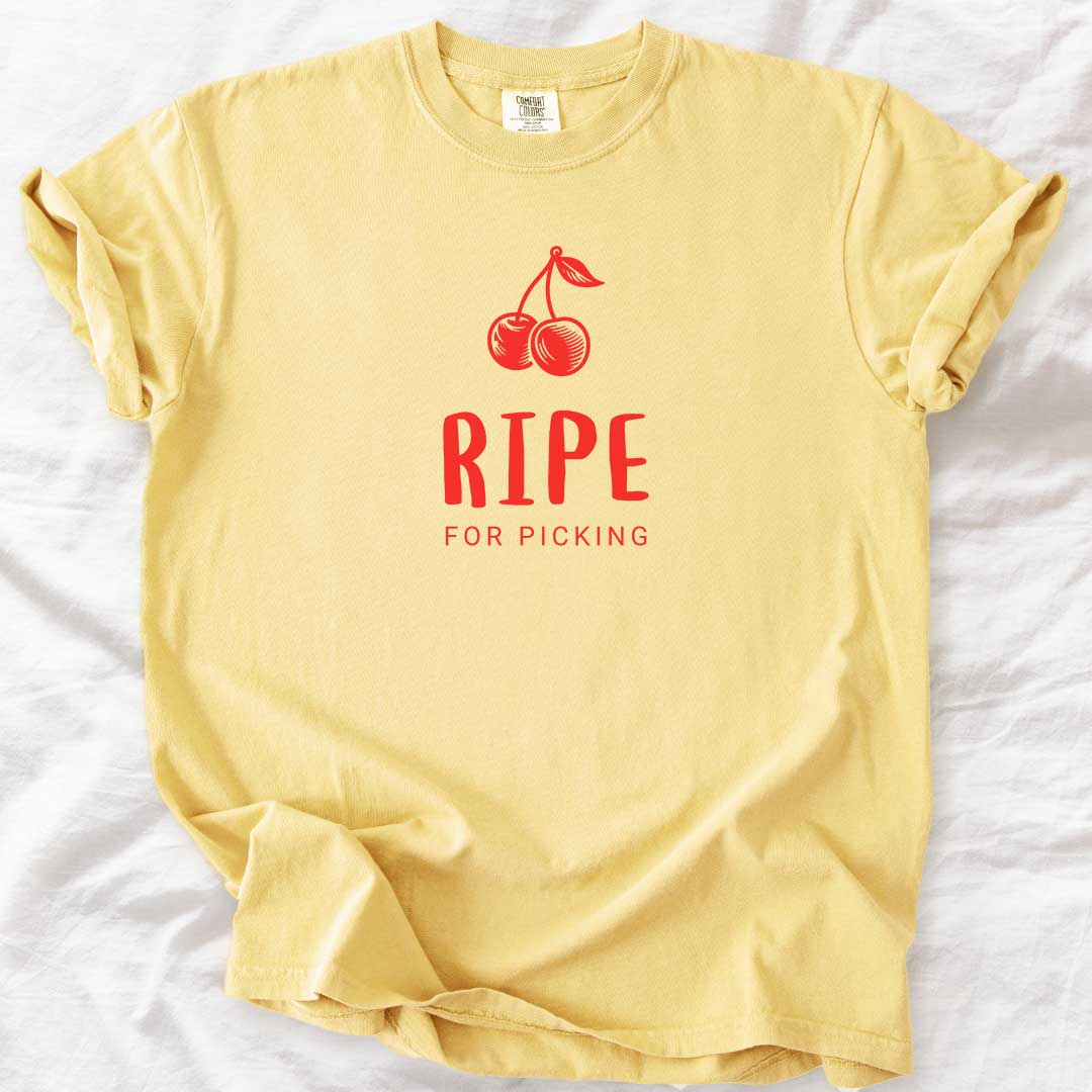 Ripe for Picking – Playful Vintage Cherry Graphic Tee