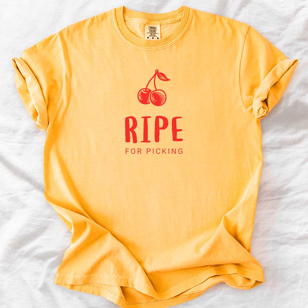 Ripe for Picking – Playful Vintage Cherry Graphic Tee
