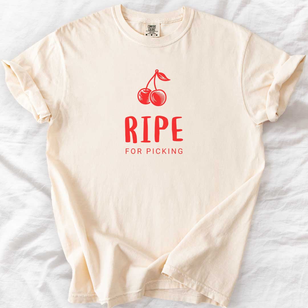 Ripe for Picking – Playful Vintage Cherry Graphic Tee