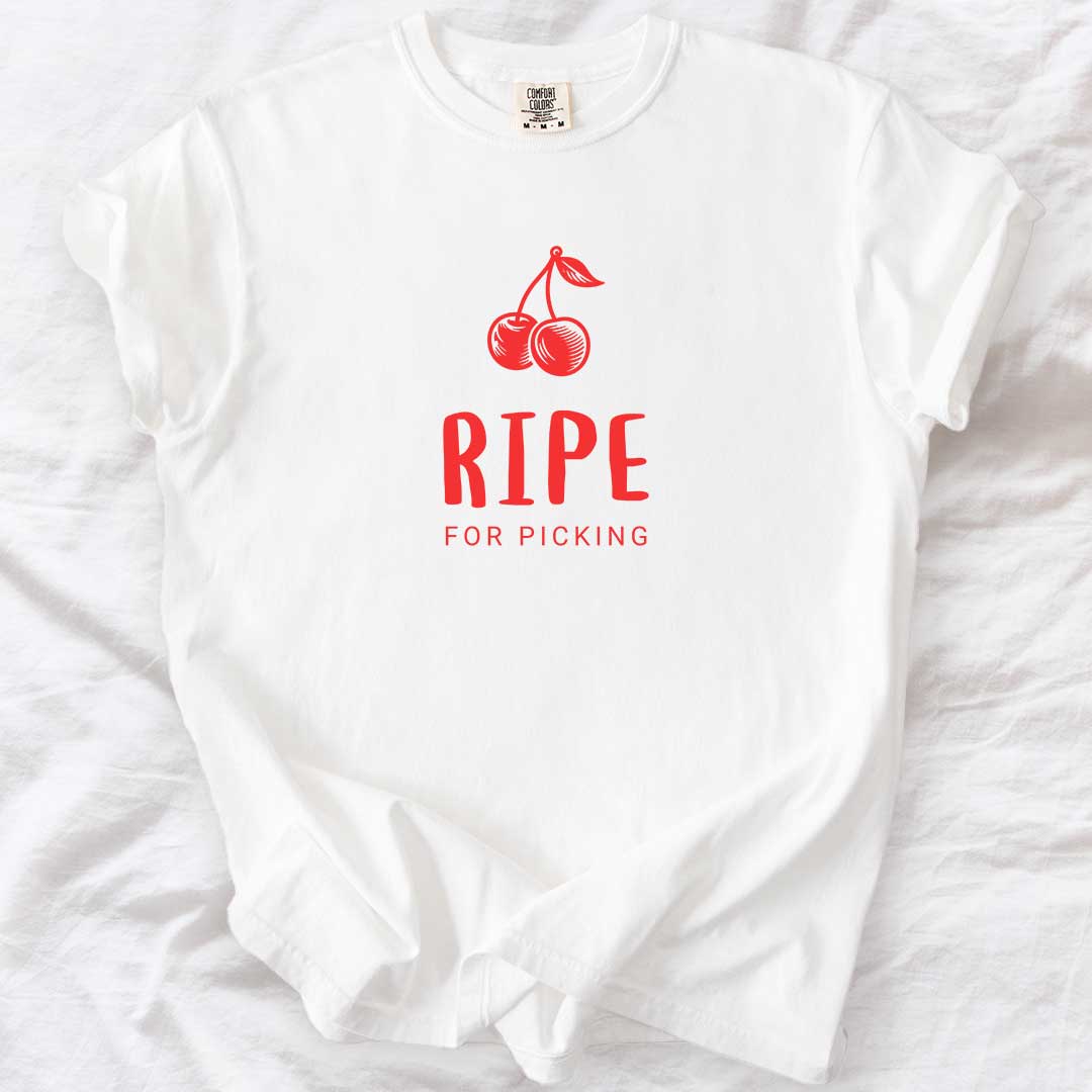 Ripe for Picking – Playful Vintage Cherry Graphic Tee