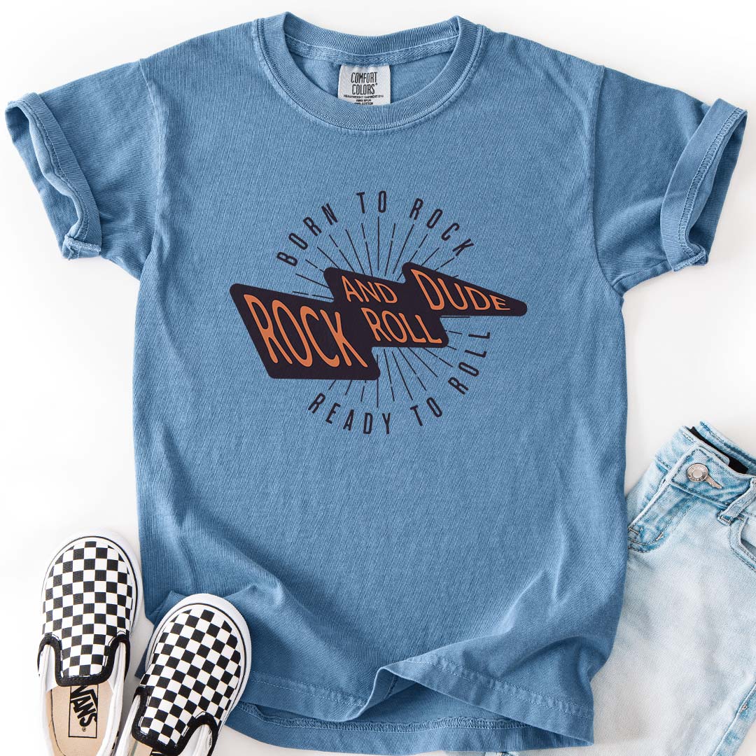 Born to Rock, Ready to Roll, Rock and Roll Dude Youth T-Shirt
