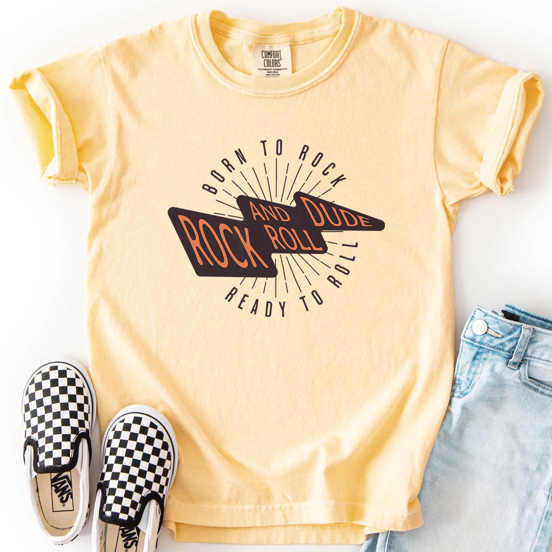 Born to Rock, Ready to Roll, Rock and Roll Dude Youth T-Shirt