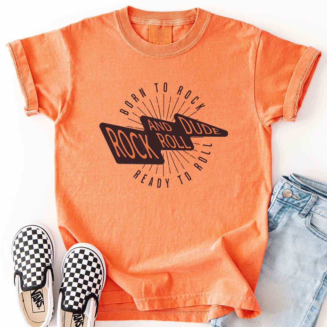 Born to Rock, Ready to Roll, Rock and Roll Dude Youth T-Shirt