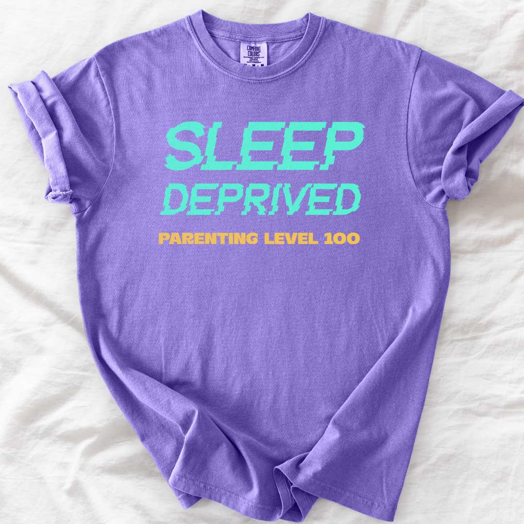 Sleep Deprived – Parenting Level 100 T-Shirt