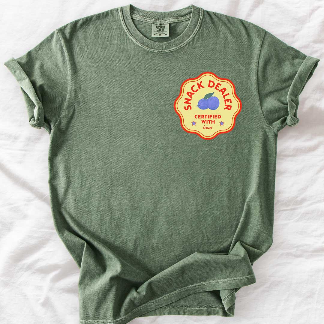 Snack Dealer — Certified with Love T-Shirt