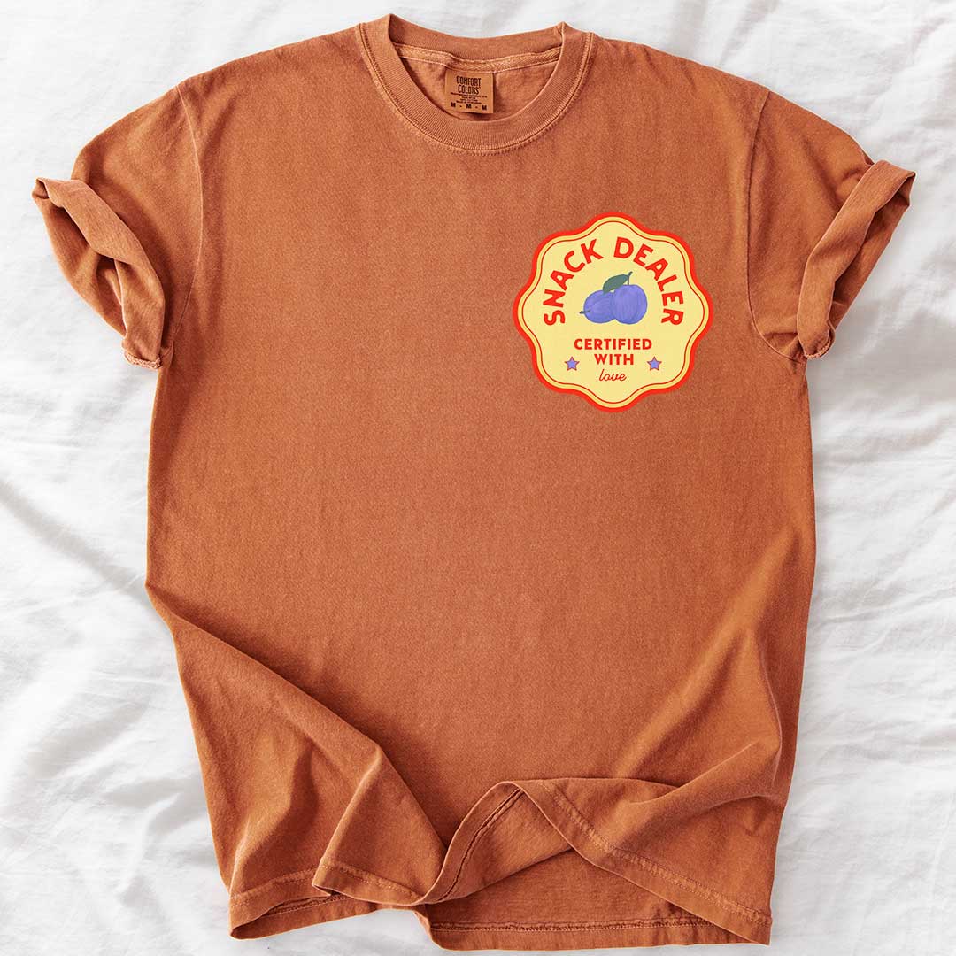 Snack Dealer — Certified with Love T-Shirt