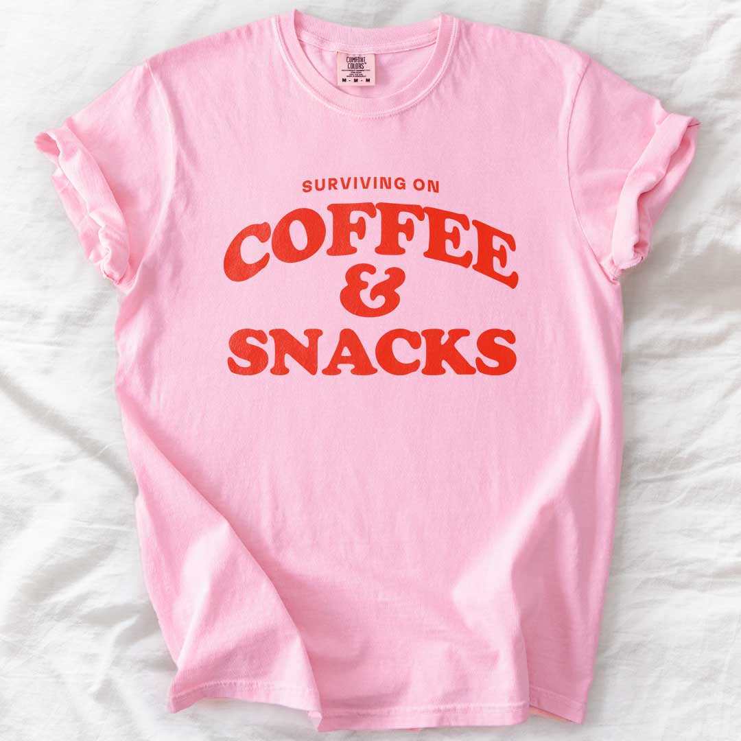 Surviving on Coffee & Snacks T-Shirt