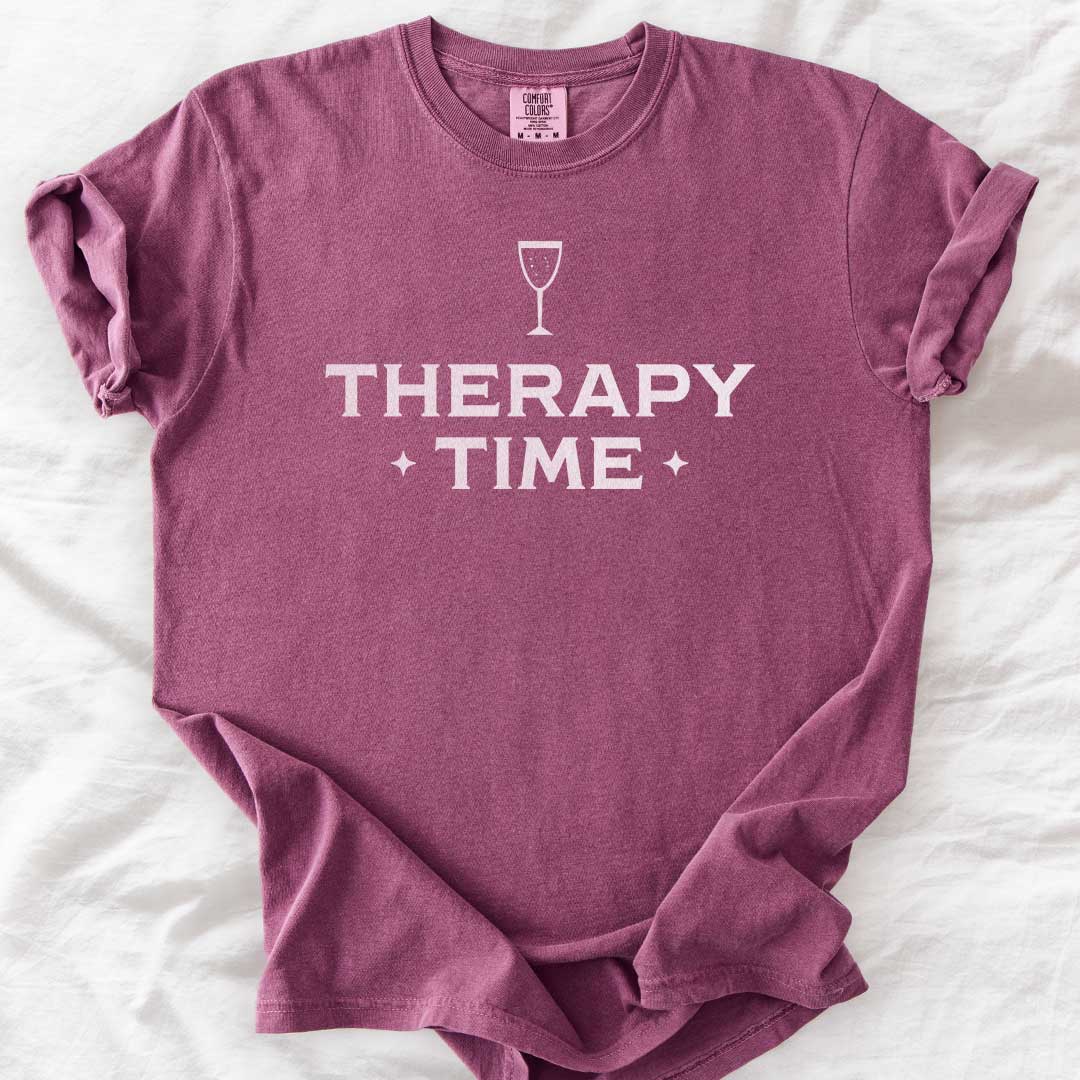 Therapy Time – Champagne Graphic Comfort Colors® T-Shirt