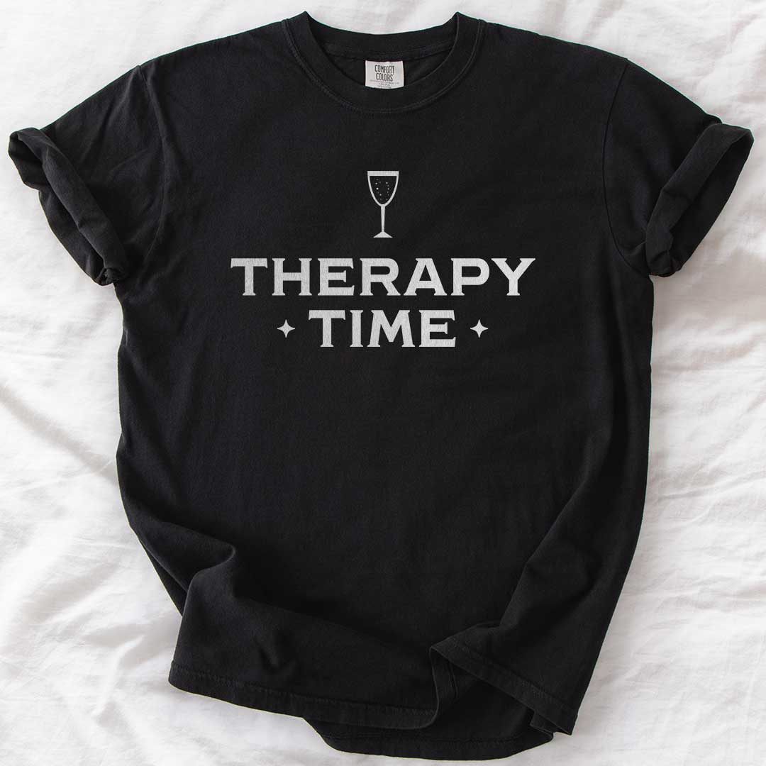 Therapy Time – Champagne Graphic Comfort Colors® T-Shirt