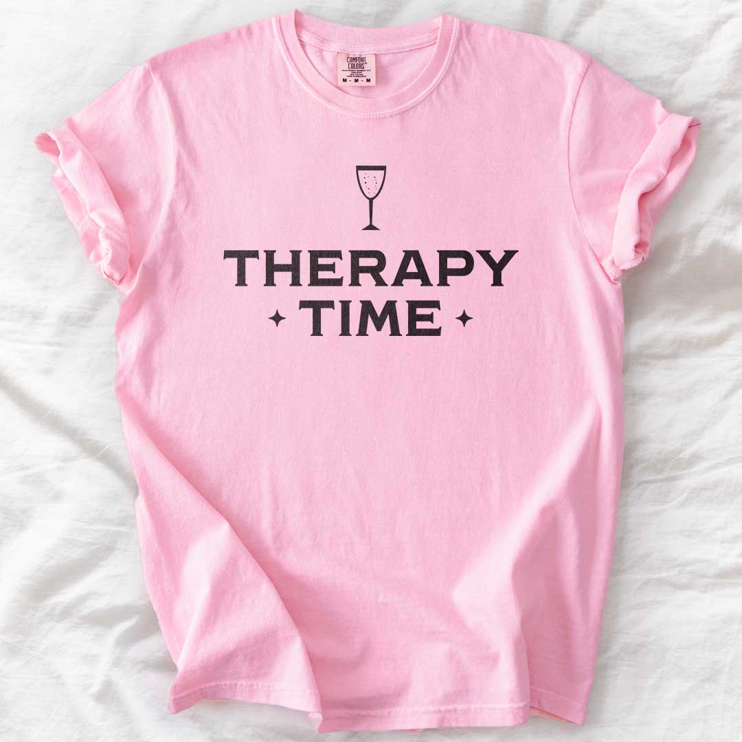 Therapy Time – Champagne Graphic Comfort Colors® T-Shirt