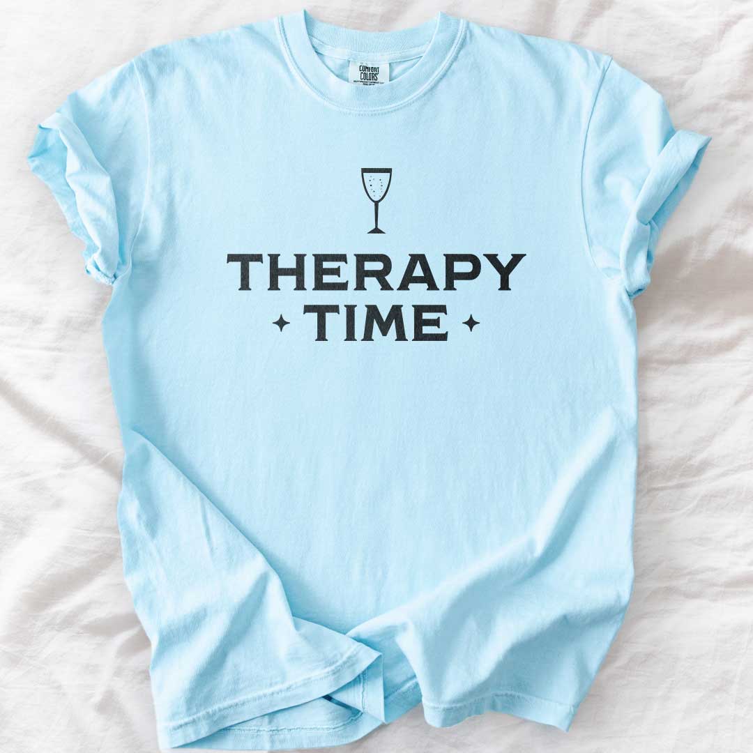 Therapy Time – Champagne Graphic Comfort Colors® T-Shirt