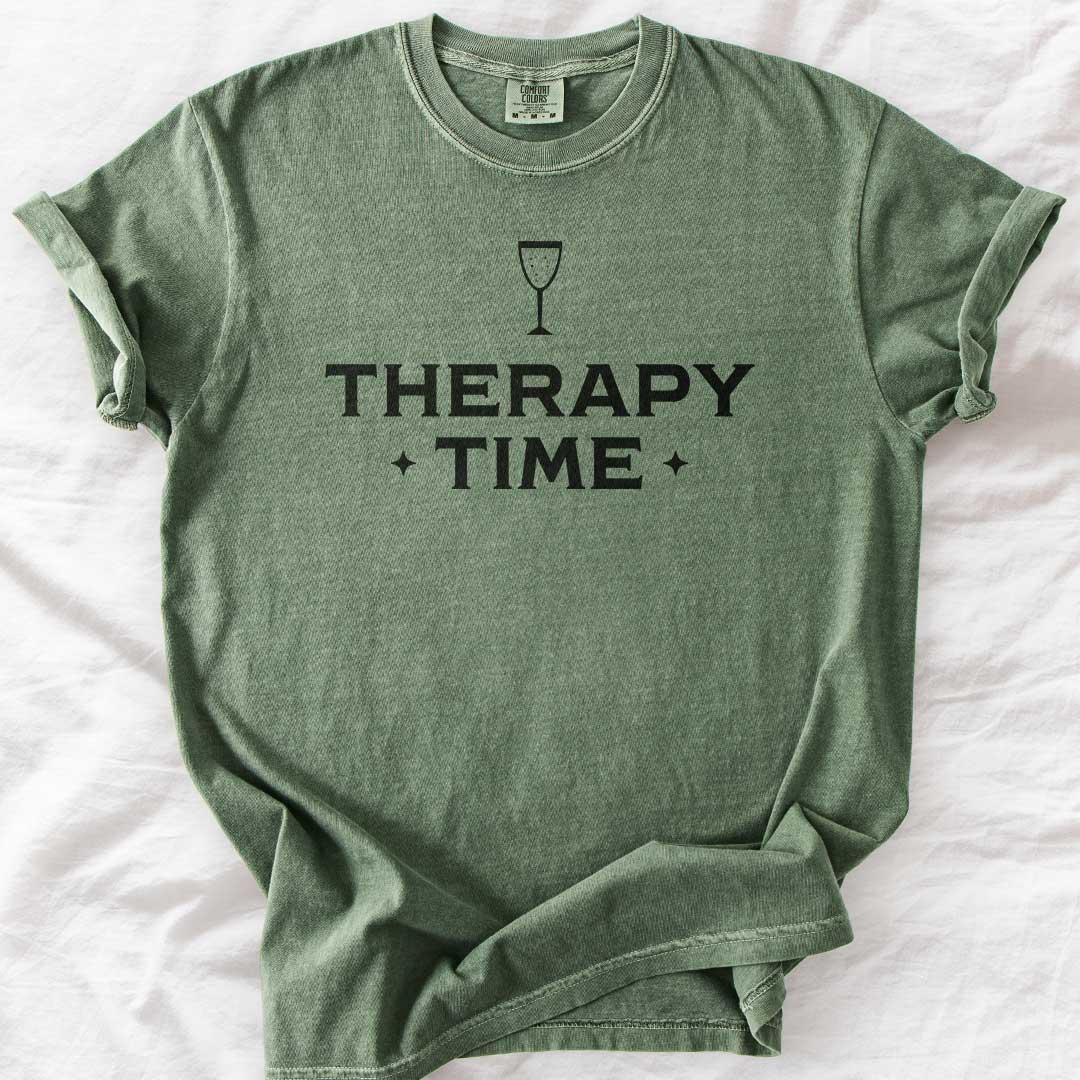 Therapy Time – Champagne Graphic Comfort Colors® T-Shirt