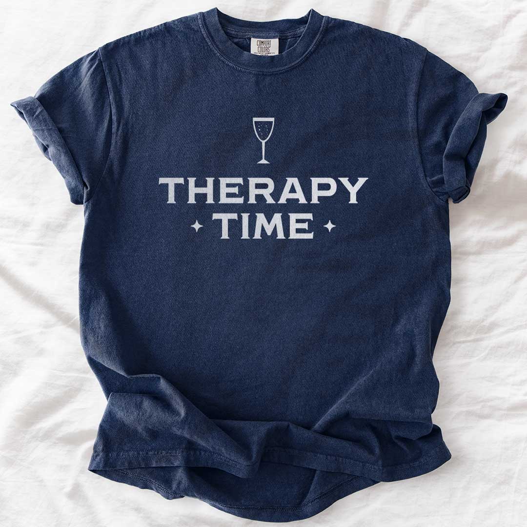 Therapy Time – Champagne Graphic Comfort Colors® T-Shirt