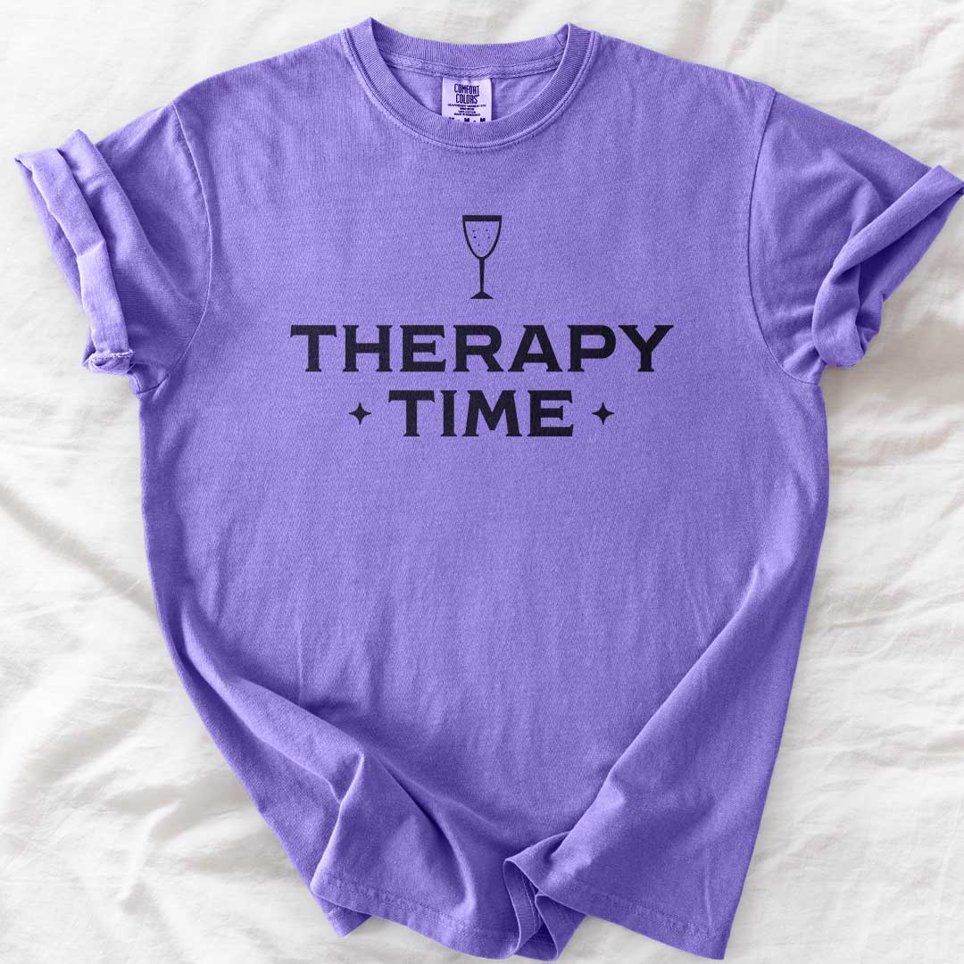 Therapy Time – Champagne Graphic Comfort Colors® T-Shirt