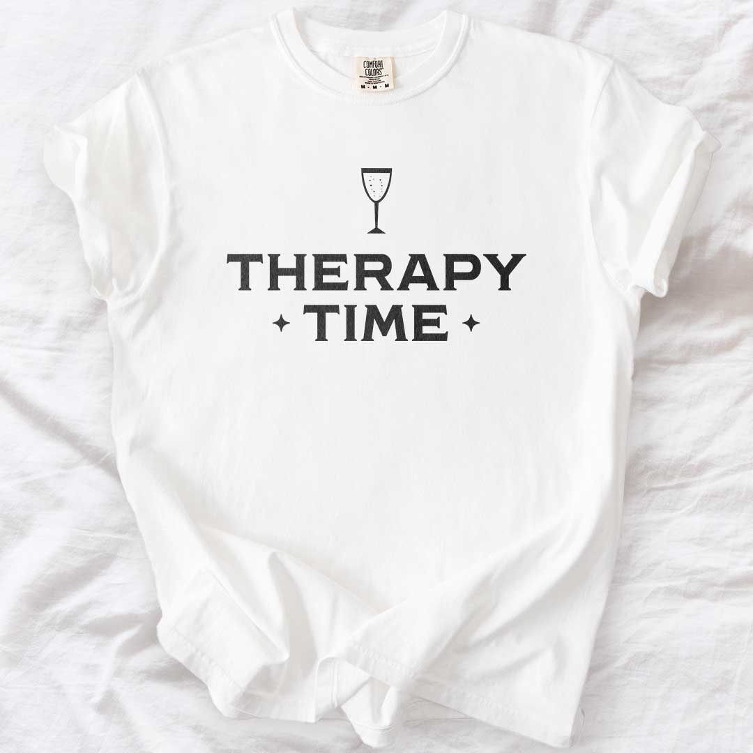 Therapy Time – Champagne Graphic Comfort Colors® T-Shirt