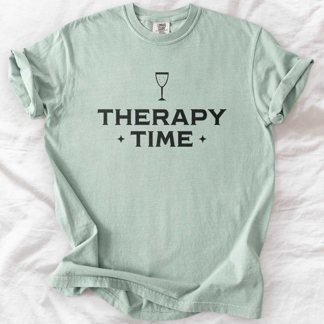Therapy Time – Champagne Graphic Comfort Colors® T-Shirt