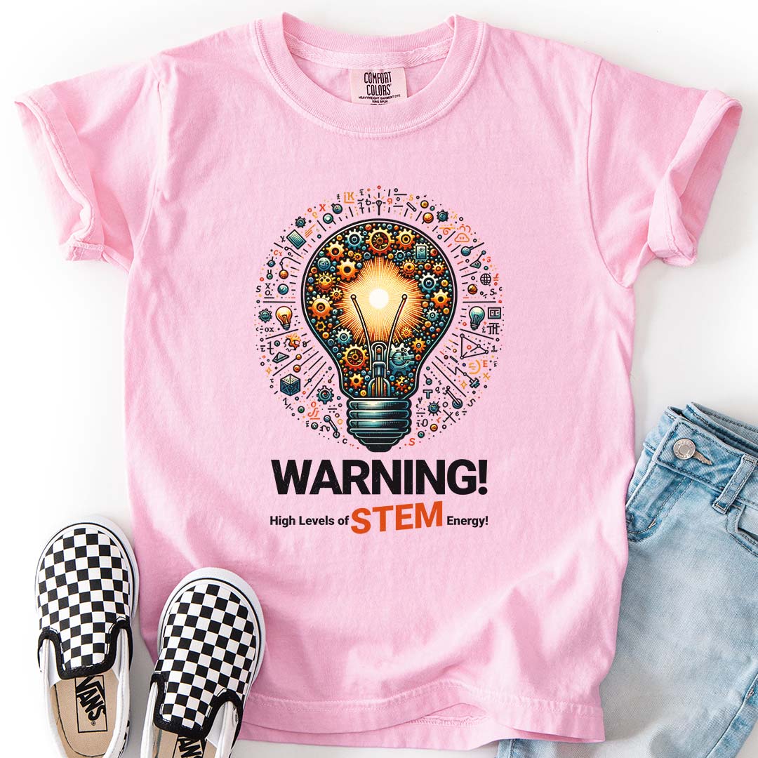 Warning: High Levels of STEM Energy – Science & Math Youth T-Shirt