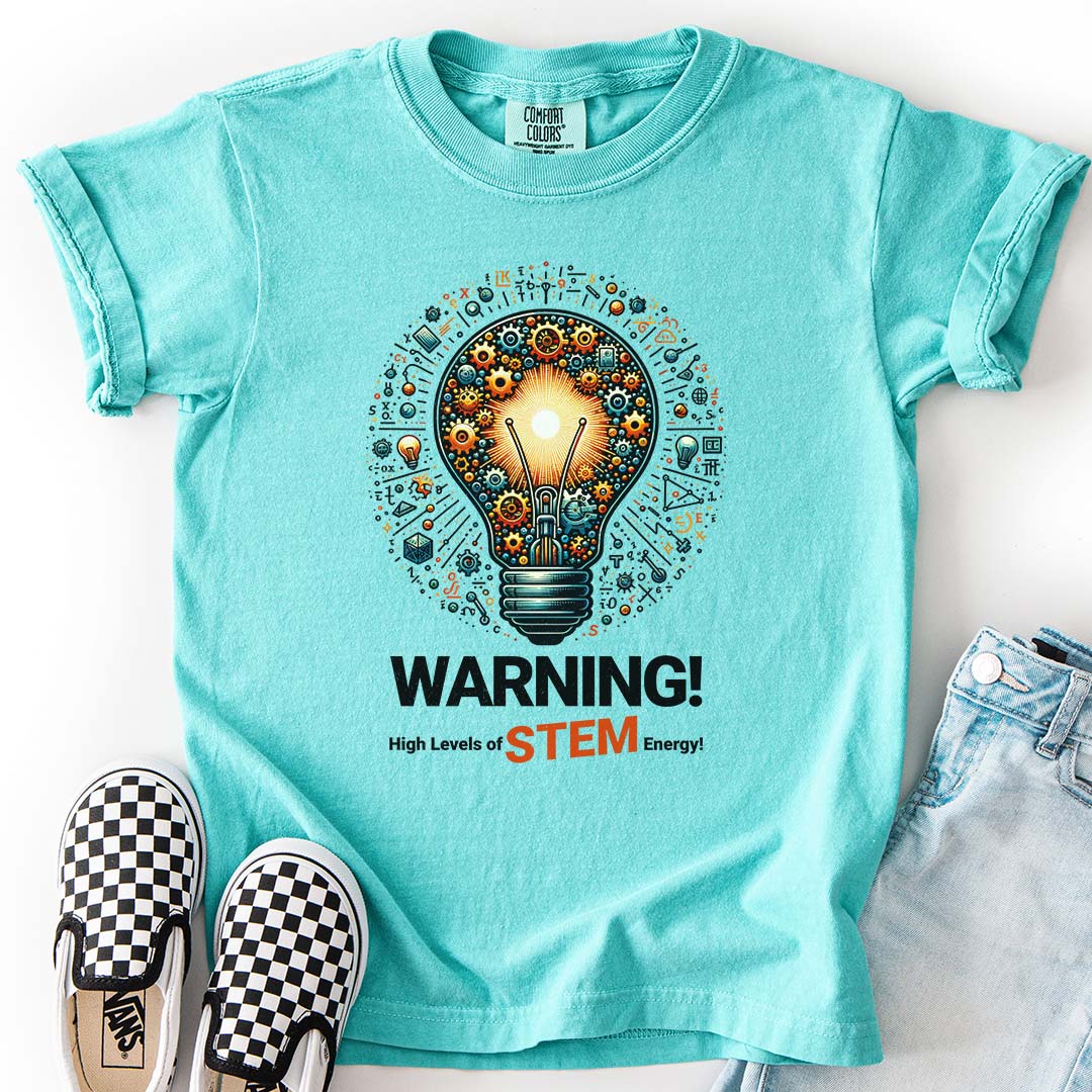 Warning: High Levels of STEM Energy – Science & Math Youth T-Shirt