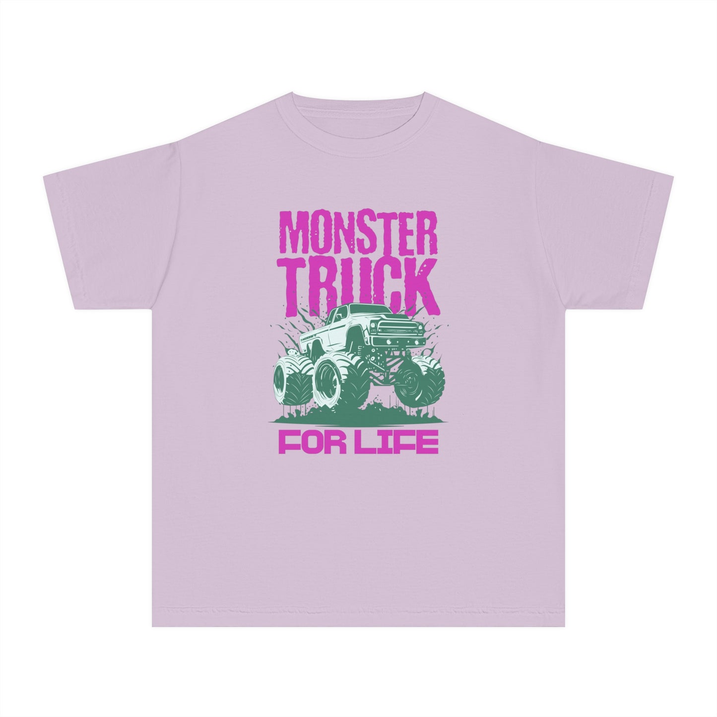 Monster Truck For Life - Cool Youth Graphic T-Shirt