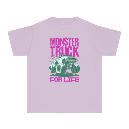 Monster Truck For Life - Cool Youth Graphic T-Shirt