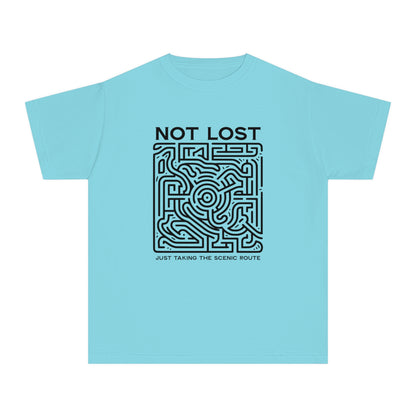 Not Lost, Just Taking the Scenic Route – Maze Adventure Youth T-Shirt