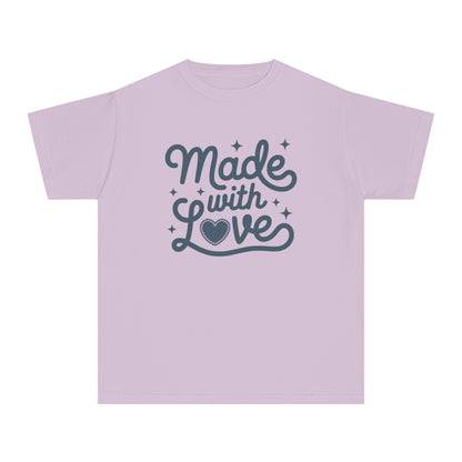 Made With Love – Stitched Heart Youth T-Shirt
